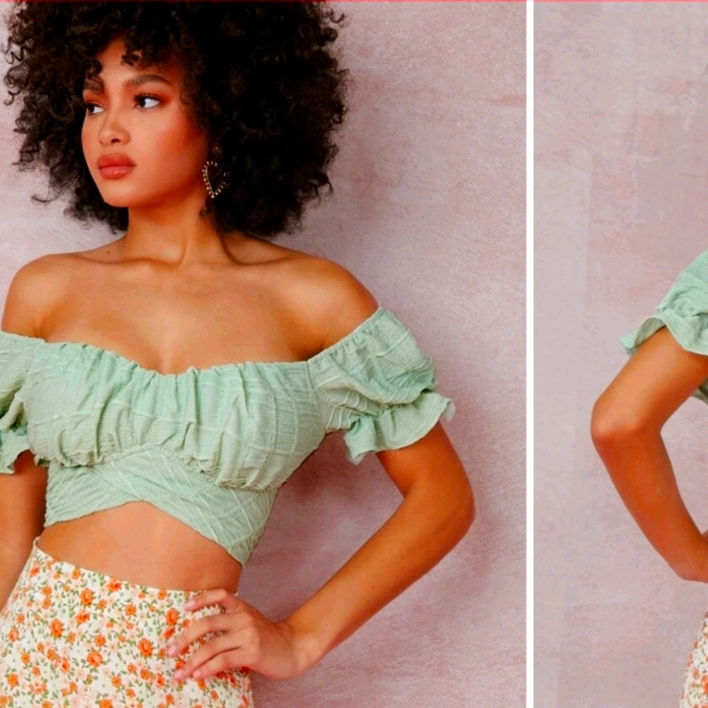 Beautiful wrap crop tope